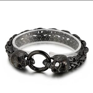 COPY - COPY - Skull Head Double Weave Bracelet for Men Stainless Steel